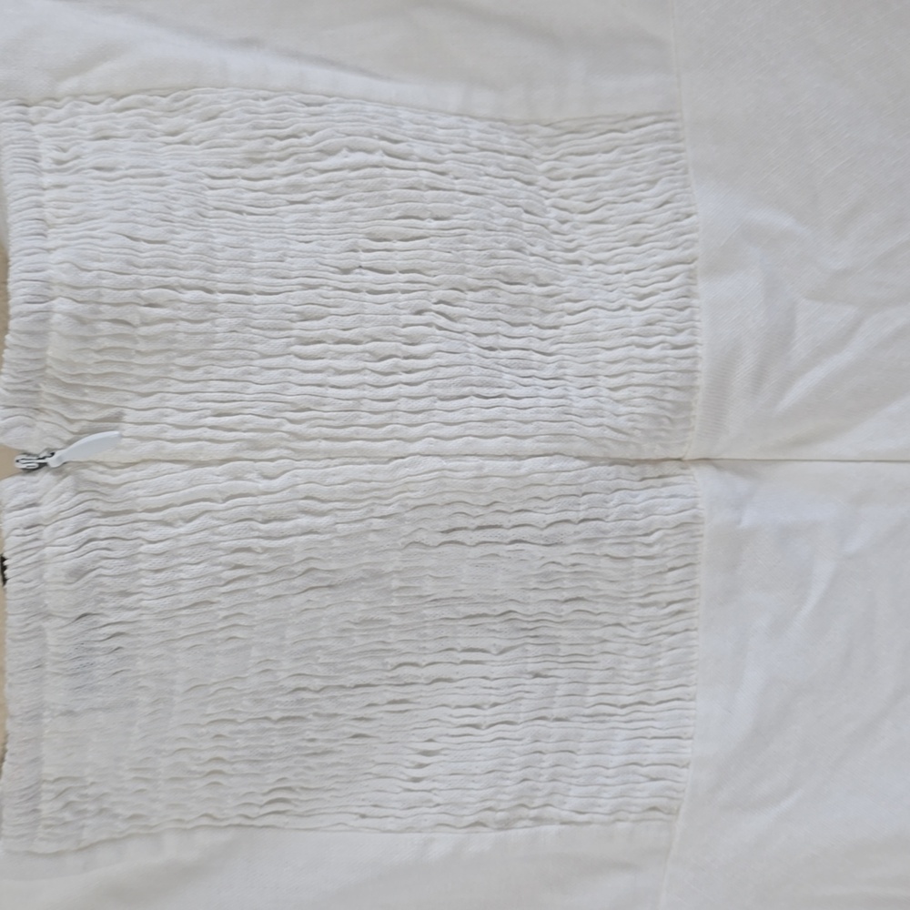 Petal + Pup Stylish White Strapless Gown - Picture 6 of 7